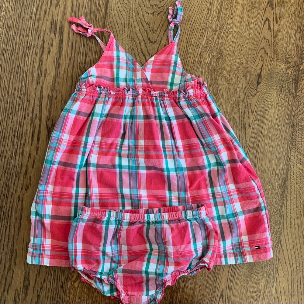 Tommy Hilfiger plaid dress 3T spaghetti strap